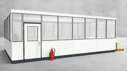 Hallenbüro 4-seitig 7,50 x 5,00 m 37,5 m² (HB4-7550) Hallenbüro 4-seitig 7,50 x 5,00 m 37,5 m² (HB4-7550)