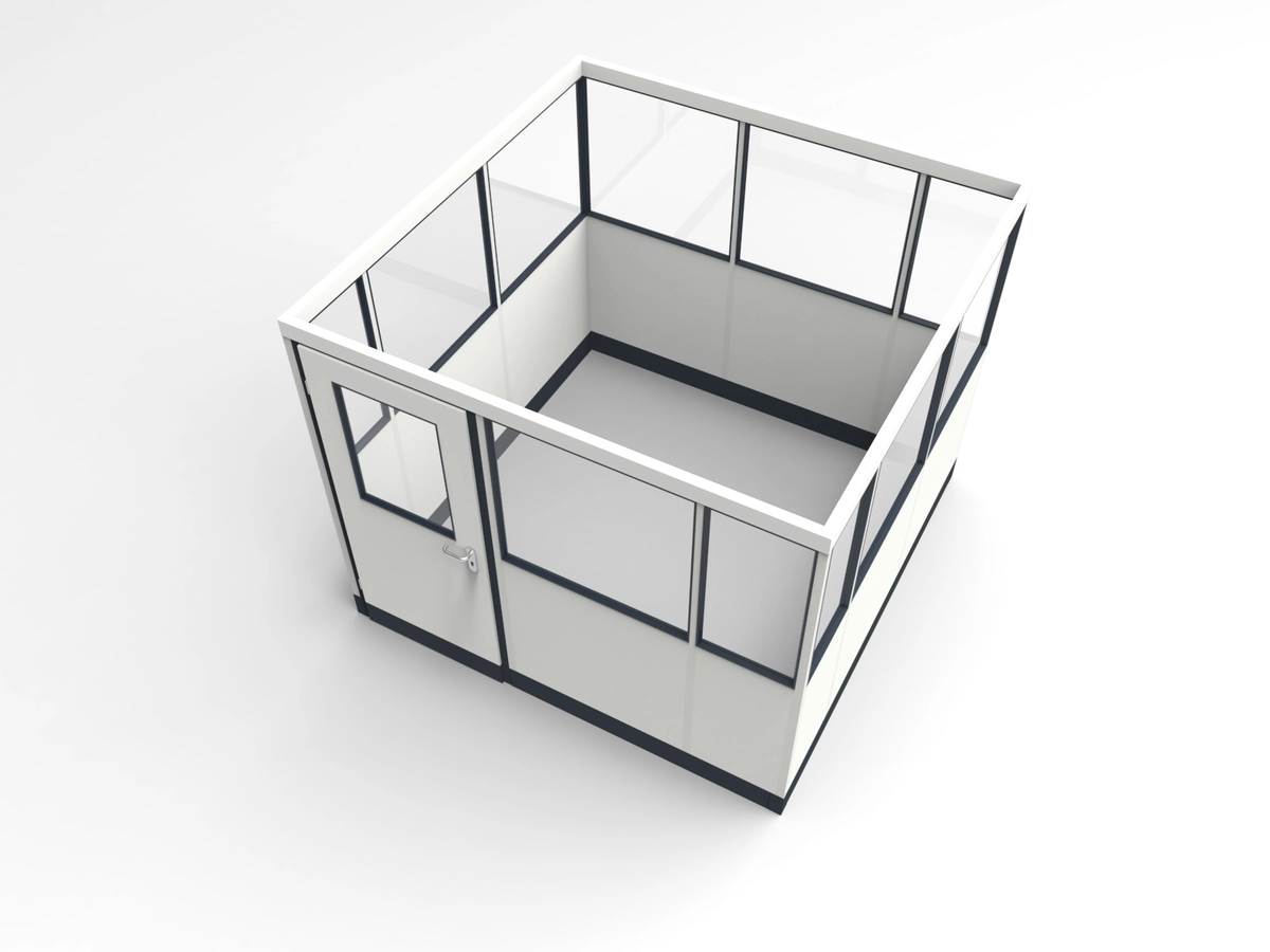 Wandanschluss für Stellwand 4-seitig 2,50 x 2,50 m System RS 45 von Becker Raumsysteme - Artikel SW4-2525