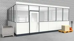 Hallenbüro 3-seitig 6,00 x 5,00 m 30 m² (HB3-6050)