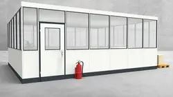 Hallenbüro 4-seitig 6,50 x 5,50 m 35,75 m² (HB4-6555) Hallenbüro 4-seitig 6,50 x 5,50 m 35,75 m² (HB4-6555)