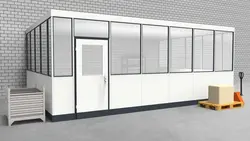 Hallenbüro 3-seitig 6,50 x 4,50 m 29,25 m² (HB3-6545)