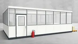 Hallenbüro 4-seitig 7,50 x 6,00 m 45 m² (HB4-7560) Hallenbüro 4-seitig 7,50 x 6,00 m 45 m² (HB4-7560)