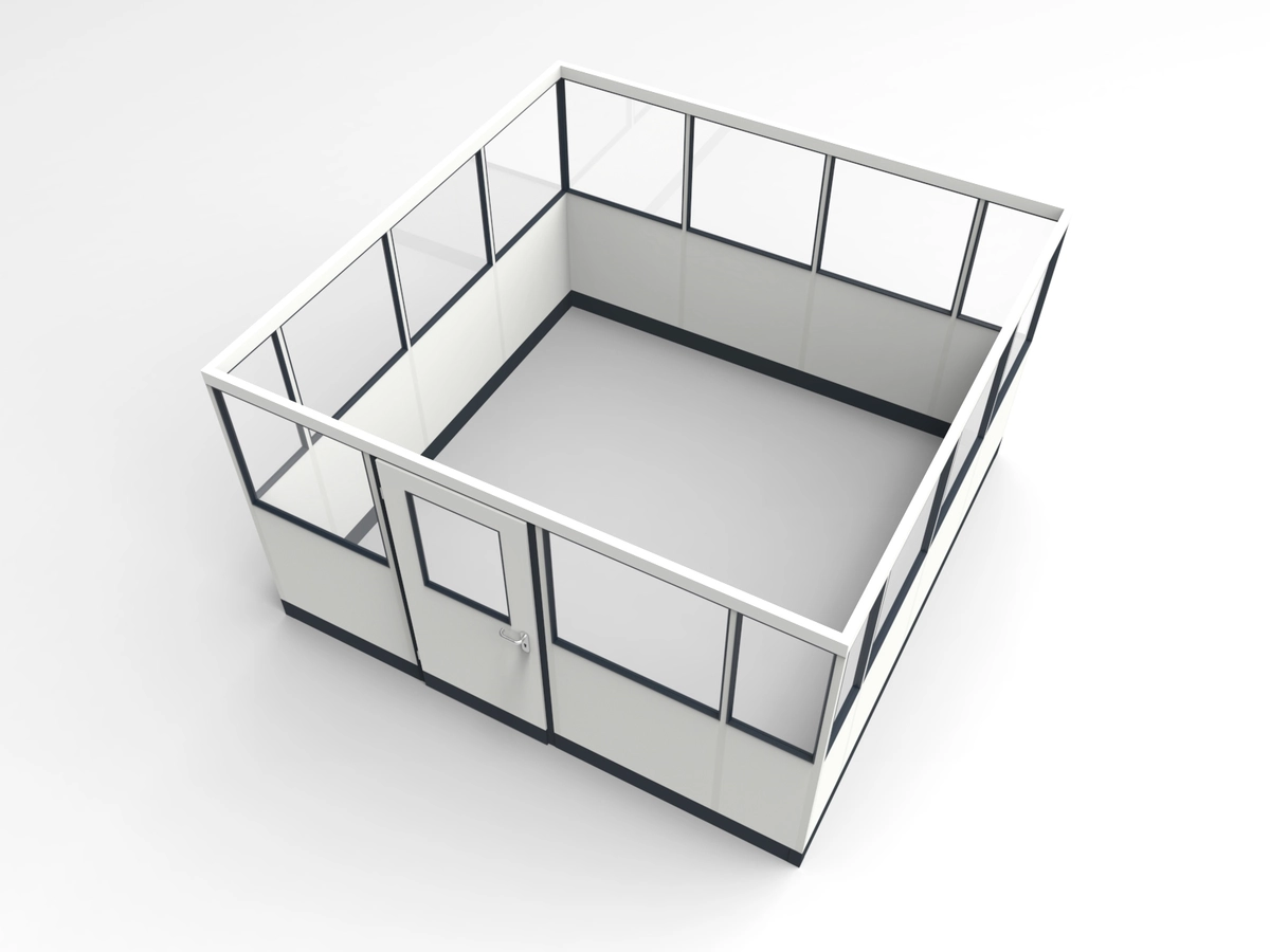 Wandanschluss für Stellwand 4-seitig 3,50 x 3,50 m System RS 45 von Becker Raumsysteme - Artikel SW4-3535