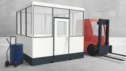 Mobiles Hallenbüro 4-seitig 3,00 x 3,00 m 9 m² (HM4-3030) Mobiles Hallenbüro 4-seitig 3,00 x 3,00 m 9 m² (HM4-3030)