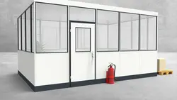 Hallenbüro 4-seitig 5,00 x 3,50 m 17,5 m² (HB4-5035) Hallenbüro 4-seitig 5,00 x 3,50 m 17,5 m² (HB4-5035)