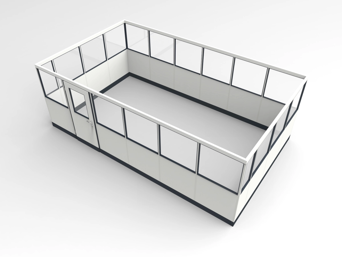 Wandanschluss für Stellwand 4-seitig 5,50 x 3,00 m System RS 45 von Becker Raumsysteme - Artikel SW4-5530
