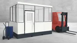 Mobiles Hallenbüro 4-seitig 3,50 x 2,50 m 8,75 m² (HM4-3525) Mobiles Hallenbüro 4-seitig 3,50 x 2,50 m 8,75 m² (HM4-3525)