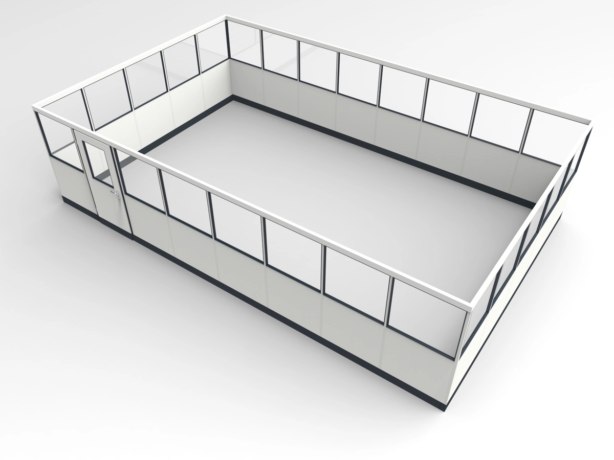 Wandanschluss für Stellwand 4-seitig 8,00 x 5,00 m System RS 45 von Becker Raumsysteme - Artikel SW4-8050