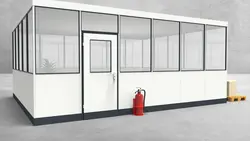 Hallenbüro 4-seitig 6,00 x 5,00 m 30 m² (HB4-6050) Hallenbüro 4-seitig 6,00 x 5,00 m 30 m² (HB4-6050)
