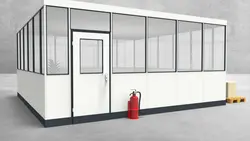Hallenbüro 4-seitig 5,50 x 5,50 m 30,25 m² (HB4-5555) Hallenbüro 4-seitig 5,50 x 5,50 m 30,25 m² (HB4-5555)