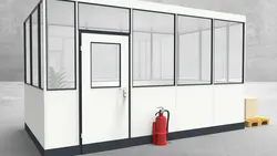 Hallenbüro 4-seitig 4,50 x 2,50 m 11,25 m² (HB4-4525) Hallenbüro 4-seitig 4,50 x 2,50 m 11,25 m² (HB4-4525)