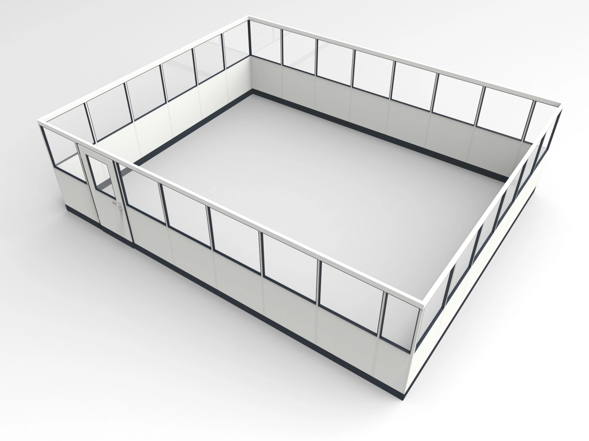 Wandanschluss für Stellwand 4-seitig 7,50 x 6,00 m System RS 45 von Becker Raumsysteme - Artikel SW4-7560