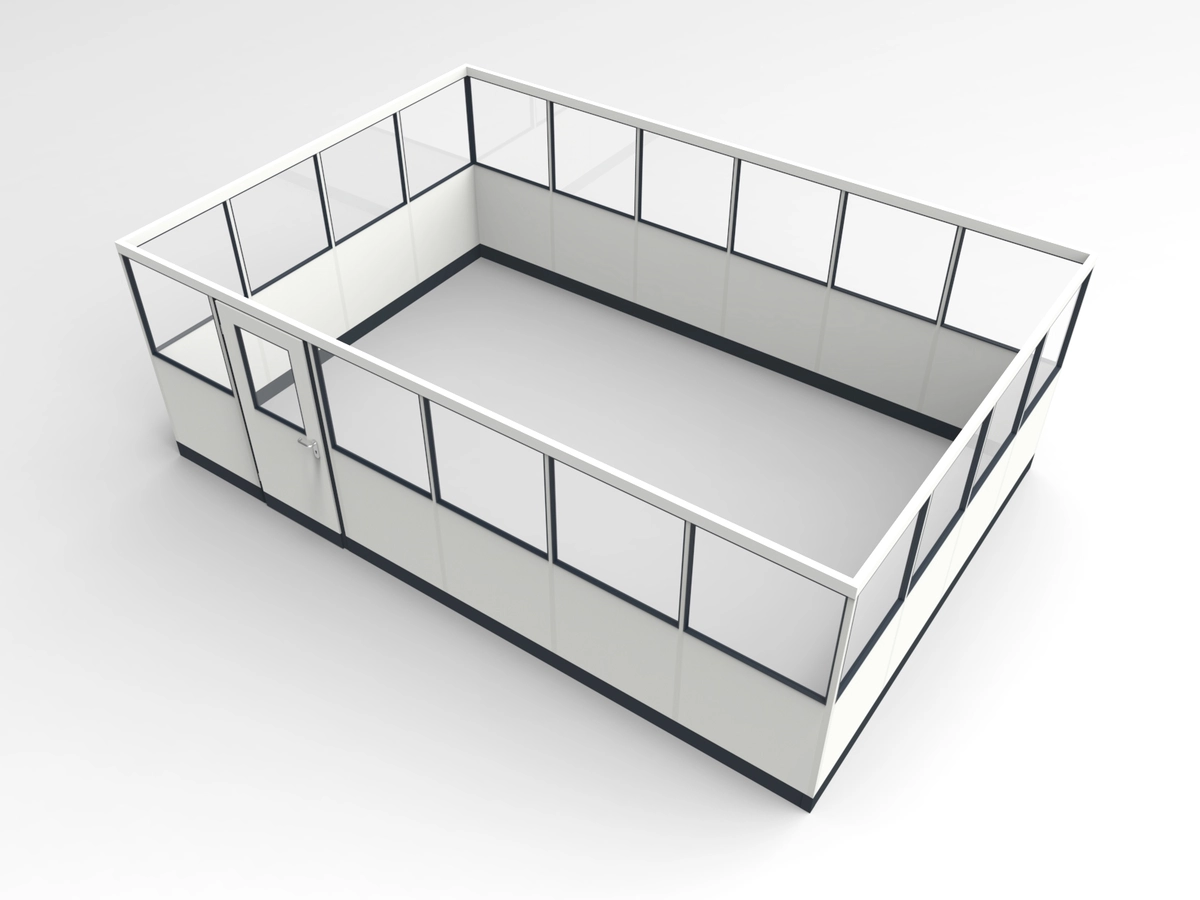 Wandanschluss für Stellwand 4-seitig 6,00 x 4,00 m System RS 45 von Becker Raumsysteme - Artikel SW4-6040