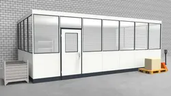 Hallenbüro 3-seitig 7,00 x 4,00 m 28 m² (HB3-7040)