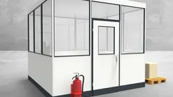 Hallenbüro 4-seitig 3,00 x 3,00 m 9 m² (HB4-3030) Hallenbüro 4-seitig 3,00 x 3,00 m 9 m² (HB4-3030)