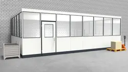 Hallenbüro 3-seitig 8,00 x 5,00 m 40 m² (HB3-8050)