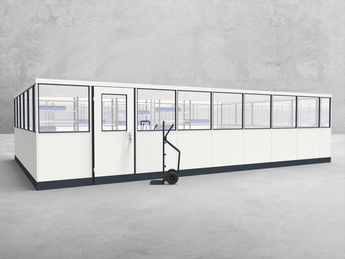 Aussenansicht für Stellwand 4-seitig 8,50 x 5,50 m System RS 45 von Becker Raumsysteme - Artikel SW4-8555