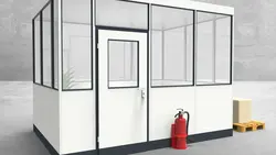 Hallenbüro 4-seitig 3,50 x 2,50 m 8,75 m² (HB4-3525) Hallenbüro 4-seitig 3,50 x 2,50 m 8,75 m² (HB4-3525)