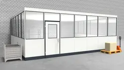 Hallenbüro 3-seitig 7,00 x 6,00 m 42 m² (HB3-7060)