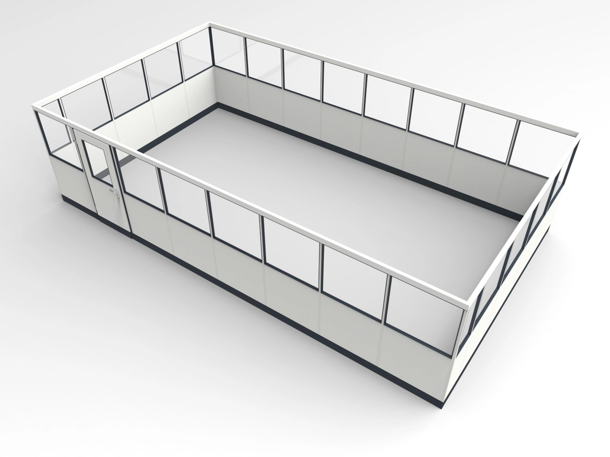 Wandanschluss für Stellwand 4-seitig 8,00 x 4,50 m System RS 45 von Becker Raumsysteme - Artikel SW4-8045