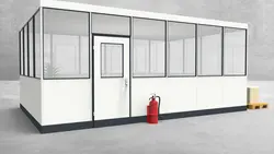 Hallenbüro 4-seitig 6,00 x 4,00 m 24 m² (HB4-6040) Hallenbüro 4-seitig 6,00 x 4,00 m 24 m² (HB4-6040)