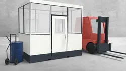 Mobiles Hallenbüro 4-seitig 3,00 x 2,00 m 6 m² (HM4-3020) Mobiles Hallenbüro 4-seitig 3,00 x 2,00 m 6 m² (HM4-3020)