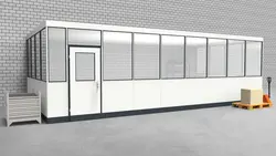 Hallenbüro 3-seitig 8,50 x 4,00 m 34 m² (HB3-8540)