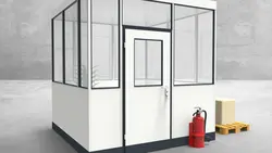 Hallenbüro 4-seitig 2,50 x 2,50 m 6,25 m² (HB4-2525) Hallenbüro 4-seitig 2,50 x 2,50 m 6,25 m² (HB4-2525)